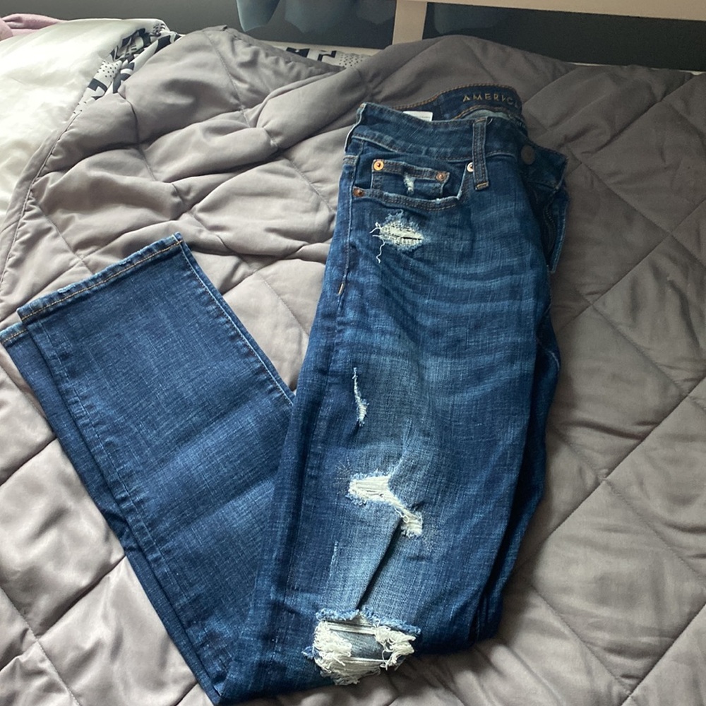 ** 3 for $40 ** Mens ripped flex jeans slim fit
